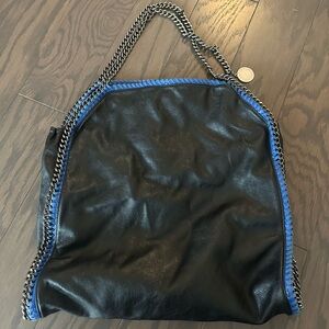 Stella McCartney Black Leather Chain Bag
